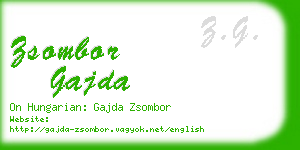 zsombor gajda business card